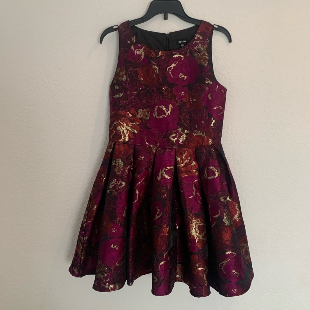 Zunie floral dress girls size 12